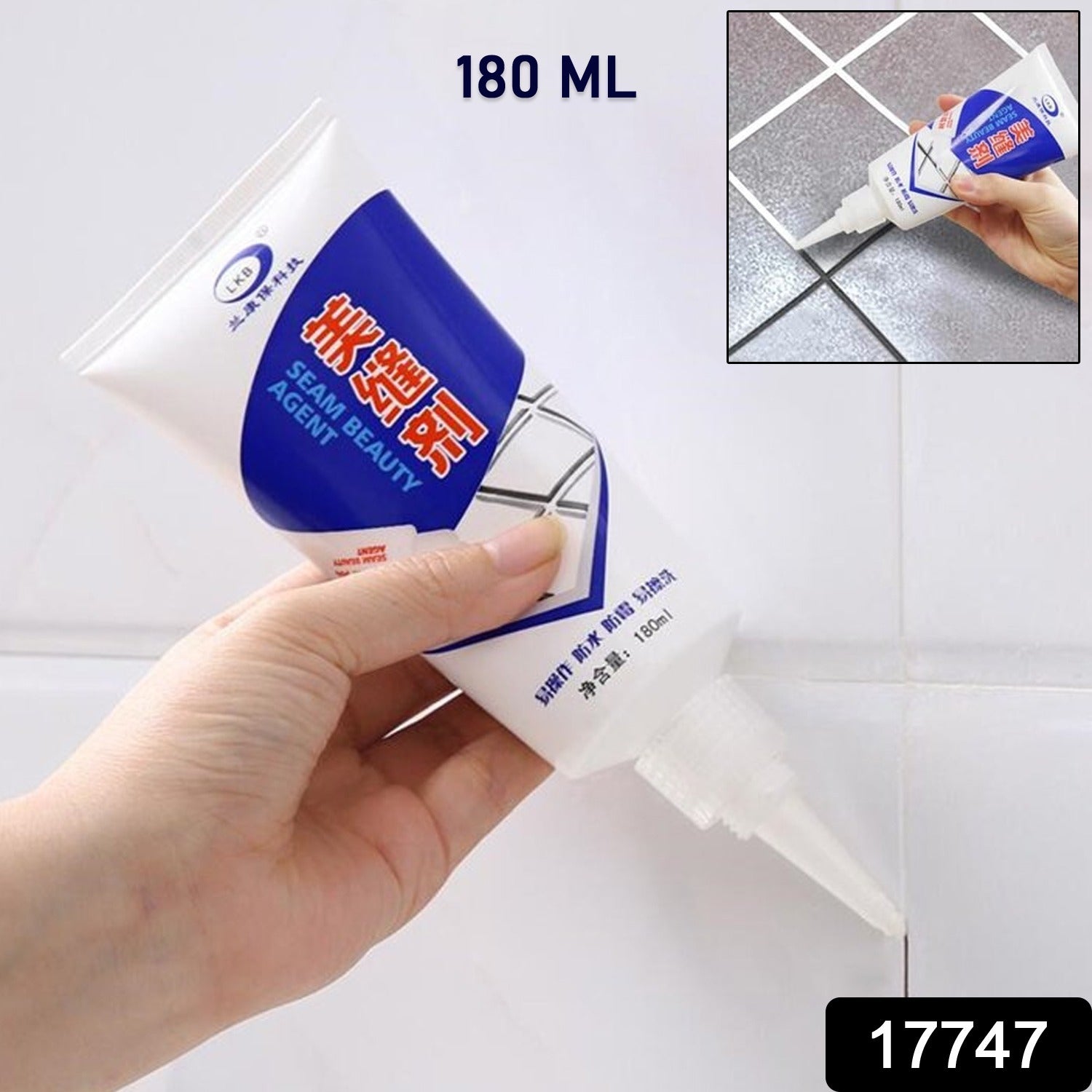 Waterproof Tile Gap / Crack / Grout Filler Water-Resistant Silicone Sealant for DIY Home Sink Gaps / Tiles Gaps / Grouts Repair Filler Tube For Home, Office, Bathroom, Toilets(180 Ml) Waterproof Tile Gap / Crack / Grout Filler Water-Resistant Silicone Sealant for DIY Home Sink Gaps / Tiles Gaps / Grouts Repair Filler Tube For Home, Office, Bathroom, Toilets(180 Ml)